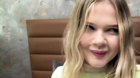 Watch This Petite 18yr Old Blonde Eat Ass...