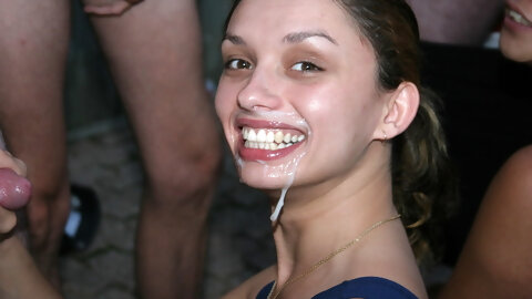Petite Blonde Teen Girl Gang Bang Dap...