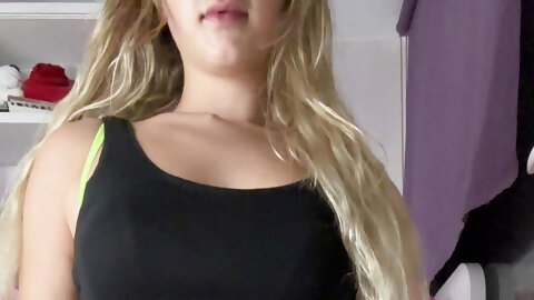 Big Ass Teen Gets Horny While Studying...