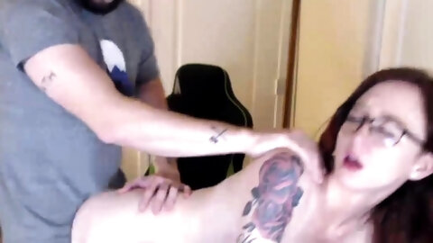 Skinny Redhead Gets Facial After Hard...